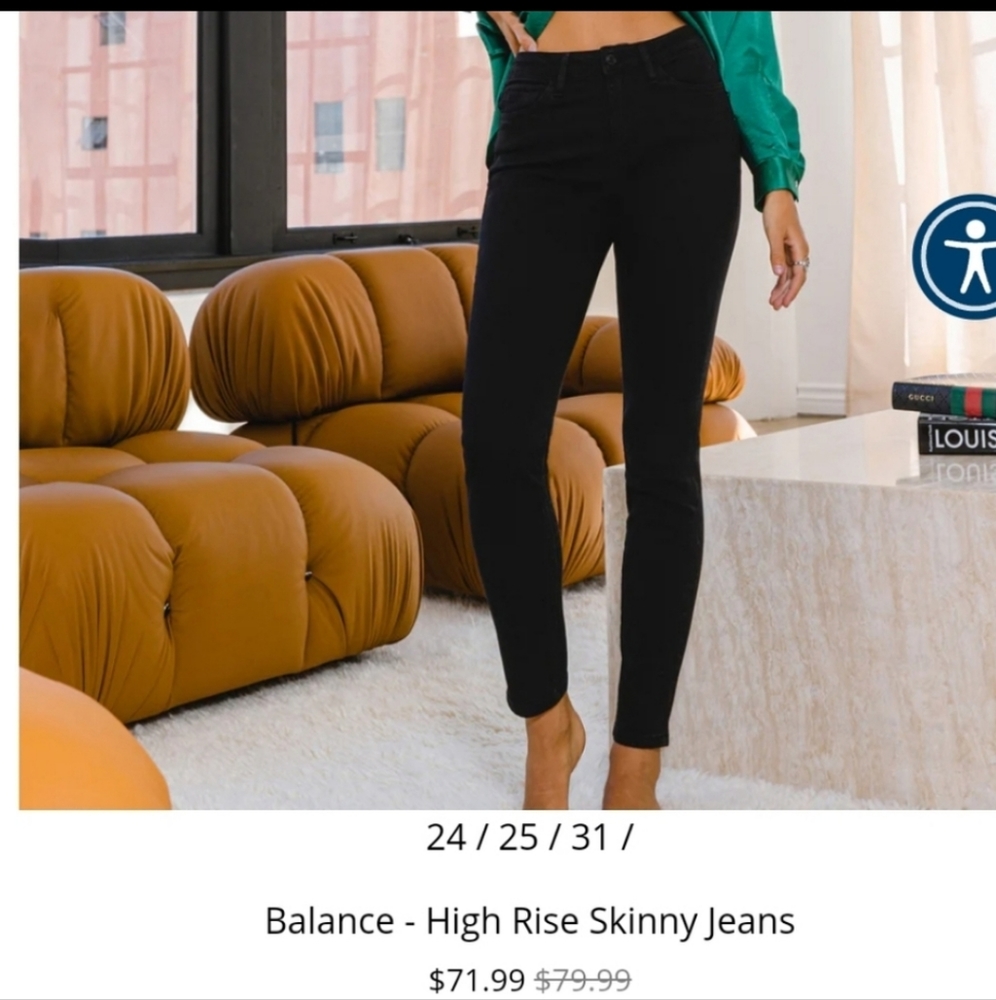 Flying monkey black jeans size 27